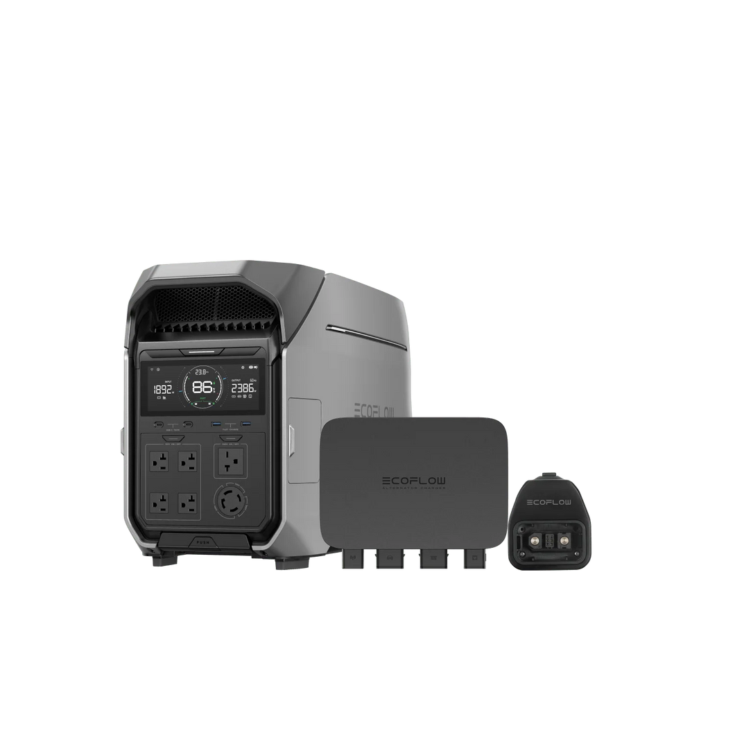EcoFlow DELTA Pro 3 + 800W Alternator Charger + Generator Adapter