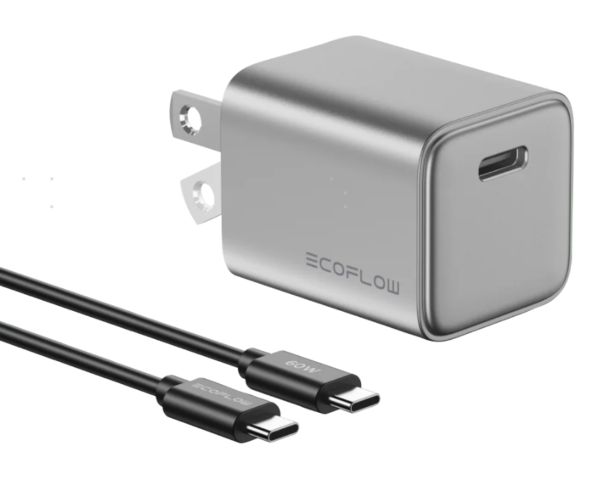 EcoFlow RAPID 20W GaN Charger with 60W Cable