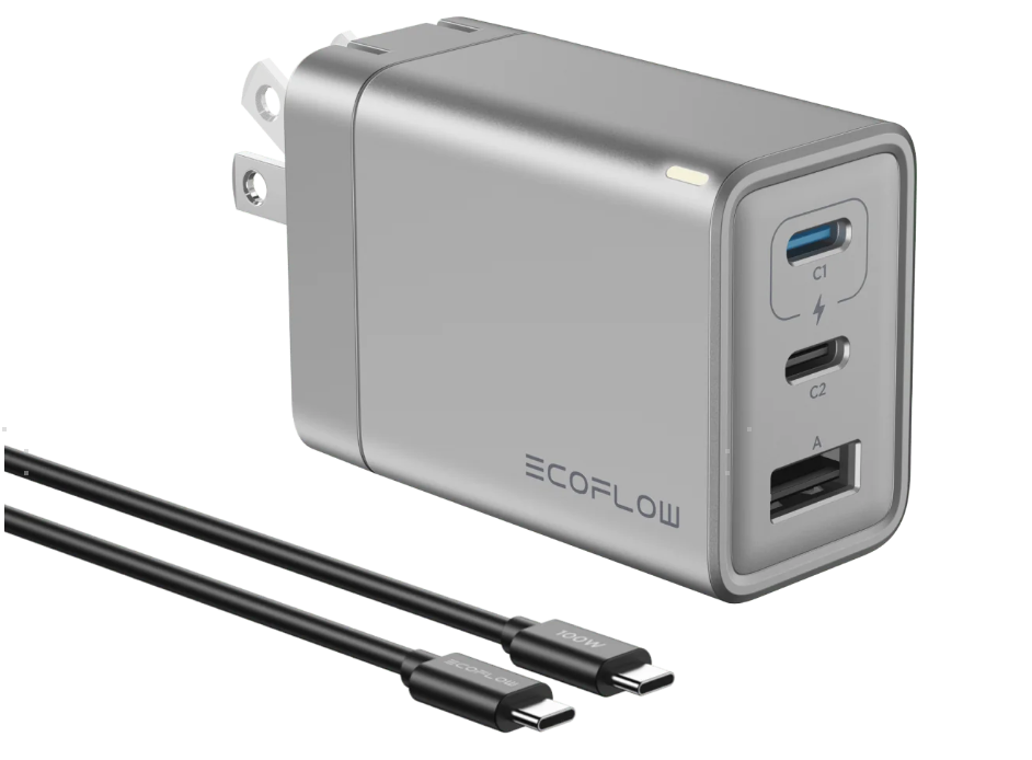 EcoFlow RAPID 65W GaN Charger with 100W Cable