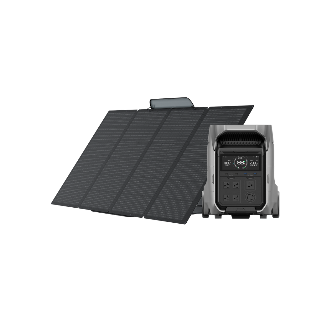 EcoFlow DELTA Pro 3 Portable Power Station + EcoFlow 400W Portable Solar Panel with free 400W solar panel