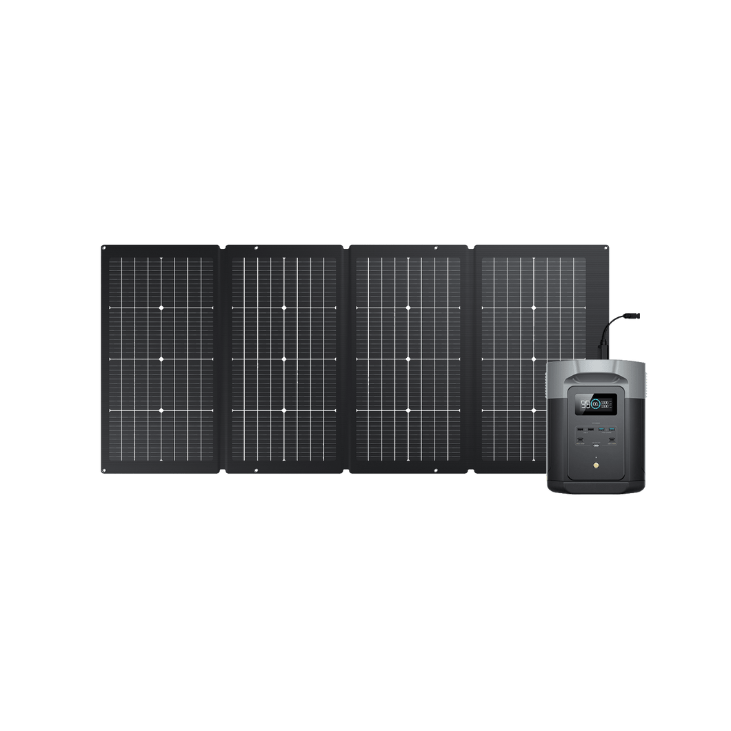 EcoFlow DELTA 2 Max + 220W Portable Solar Panel