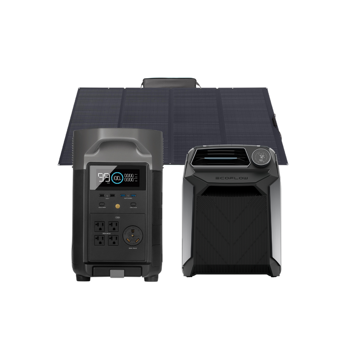 EcoFlow Wave Portable Air Conditioner + DELTA Pro + 400W Solar Panel